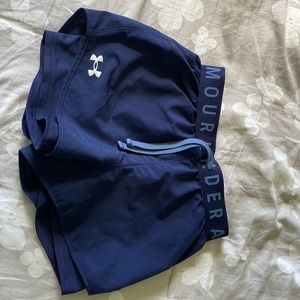 Used navy blue under armour shorts